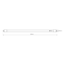 ŚWIETLÓWKA LED 18W 1850LM 4000K 120CM BIAŁY 18W 4000K 1850LM IP20 PC SZKŁO