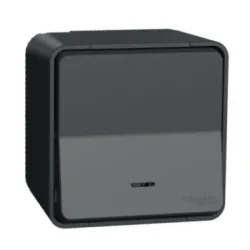 Schneider Electric Mureva, łącznik schodowy z podświetleniem, antracytowy, MUR35024