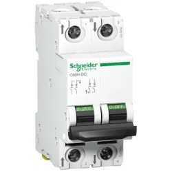 Schneider Electric Wyłącznik nadprądowy Acti9 C60H-DC-C50-2 C 50A 2-biegunowy, A9N61538