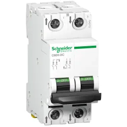 Schneider Electric Wyłącznik nadprądowy Acti9 C60H-DC-C50-2 C 50A 2-biegunowy, A9N61538