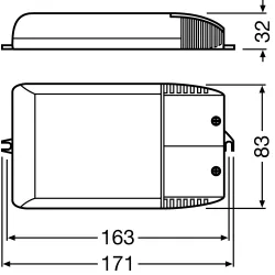 PTI STATECZNIK ELEKTRONICZNY  70W IP20 220-240V AC I PLASTIK DO LAMP METALOHALOGENOWYCH HCI/HQI