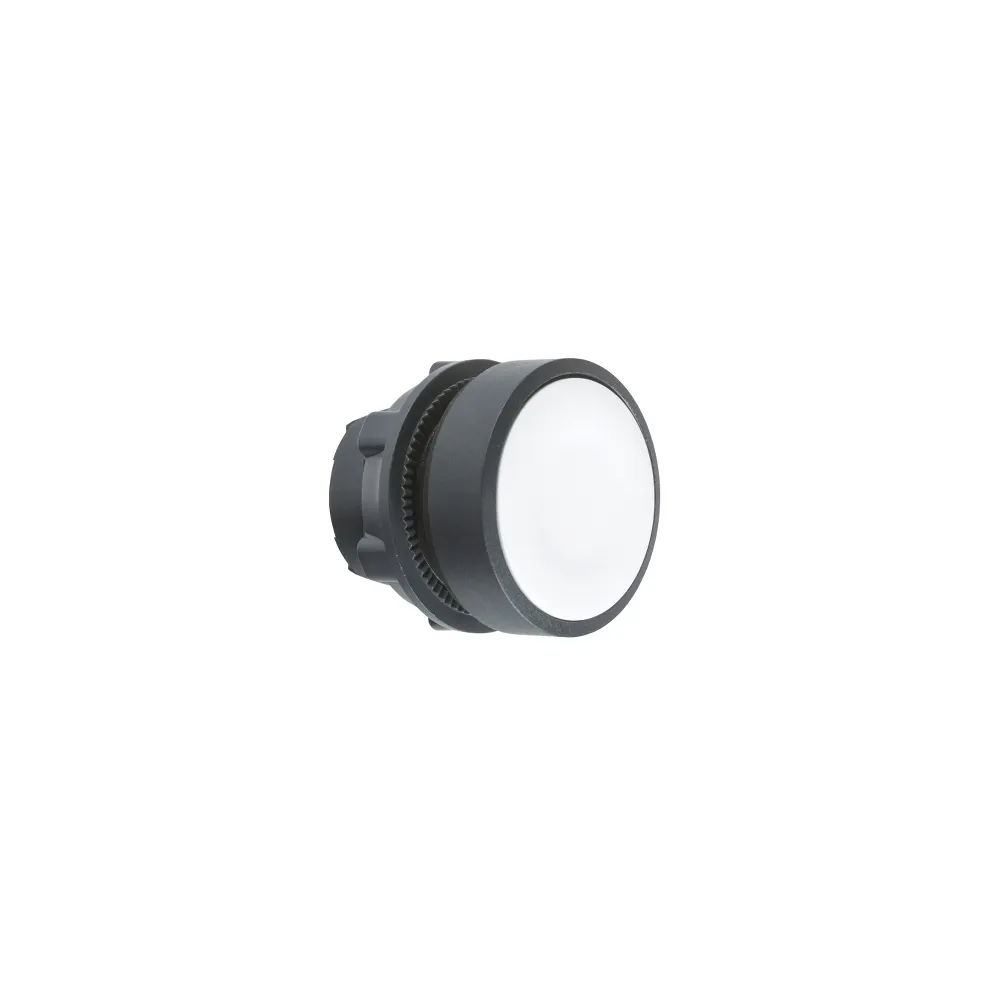 Schneider Electric Harmony XB5 Główka przycisku płaskiego plastikowego, biała, bez oznaczenia, ZB5AA1