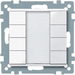 Schneider Electric KNX przycisk natynkowy 4-kr. plus biały active System M, MTN617425
