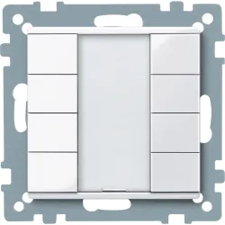 Schneider Electric KNX przycisk natynkowy 4-kr. plus biały active System M, MTN617425