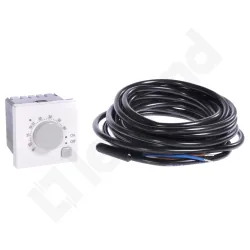 M45 BIAŁY TERMOSTAT 2M DO OGRZEWANIA PODŁOGOWEGO Z SONDĄ 4M 16A 250V