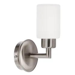 MIRROR SREBRNY/ BIAŁY OPRAWA ŚCIENNA KINKIET NT 1X G9/ 40W IP20 METAL/ SZKŁO