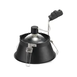 HORN CZARNY OPRAWA SUFITOWA PT 1X GU10/ 75W IP20 STAL