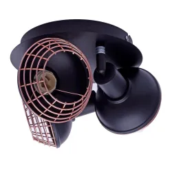 LOGAN CZARNY OPRAWA SUFITOWA SPOT 3X E14/ 40W IP20 METAL