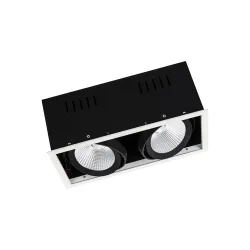 SPOT MULTI BIAŁY/ CZARNY OPRAWA SUFITOWA LED PT 2X30W WW 3000K 2X2700LM IP20 38ST ALUMINIUM/ PMMA