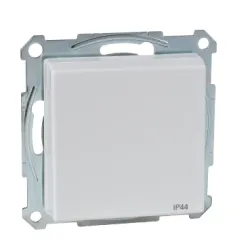 Schneider Electric Gniazdo wtykowe SCHUKO z klapką, IP44, z przesłoną, zaciski śrub., B.P, P, Sys M, MTN2414-0319