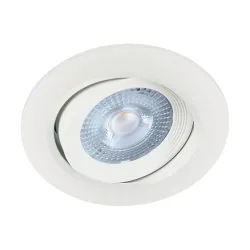 MONI BIAŁY OPRAWA SUFITOWA PT LED 5W WW 3000 400LM IP20 PC/ ABS