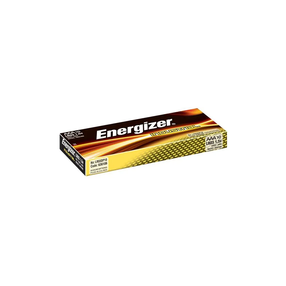LR03/AAA BATERIA ALKALICZNO-MANGANOWA INDUSTRIAL 1.5V FI10.5 H44.5MM