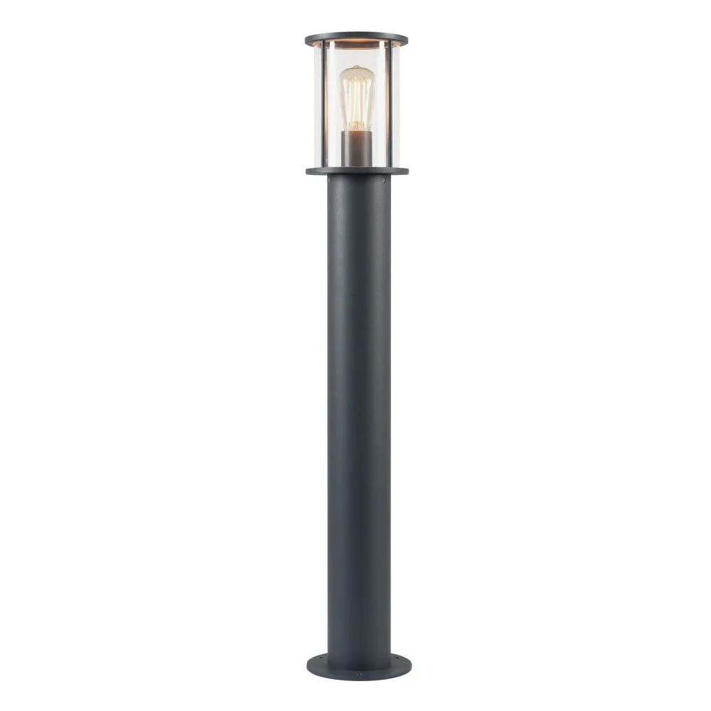 PHOTONIA ANTRACYT OPRAWA OGRODOWA SŁUPEK 1X E27/ 60W IP55 ALUMINIUM/ SZKŁO