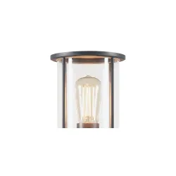 PHOTONIA ANTRACYT OPRAWA OGRODOWA SŁUPEK 1X E27/ 60W IP55 ALUMINIUM/ SZKŁO
