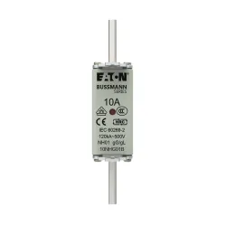 NH FUSE 10A 500V GG/GL SIZE 01 WKŁADKA NH01 10A 500V GL/GG PODWÓJNY WSKAŹNIK