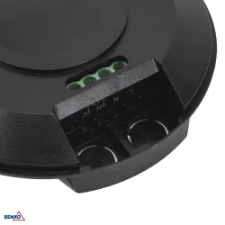 CZUJNIK MIKROFALOWY 800W 360* IP20 OKRĄGŁY CZARNY