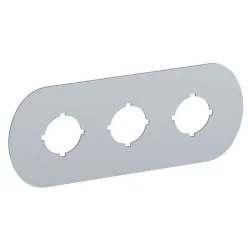MA6 TABLICZKA OPISOWA MEP3 145X59MM ALUMINIUM/ SREBRNOSZARY