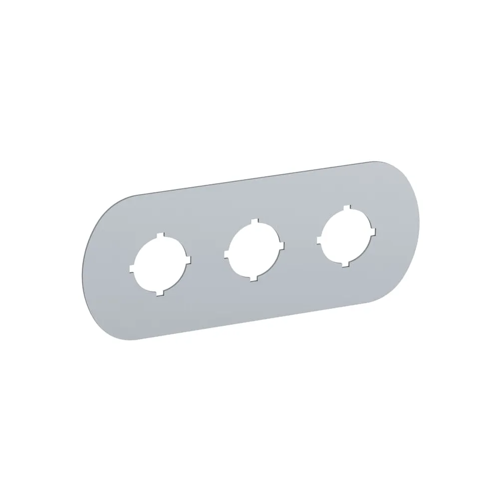 MA6 TABLICZKA OPISOWA MEP3 145X59MM ALUMINIUM/ SREBRNOSZARY