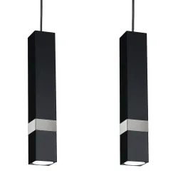 VIDAR CZARNY/ CHROM OPRAWA WISZĄCA 3X GU10/ 10W IP20 METAL