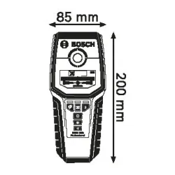 GMS 120 DETEKTOR WYKRYWACZ DO 12 CM W ZESTAWIE 1 BATERIA 9 V (6LR61) + OPASKA NA RĘKĘ + POKROWIEC
