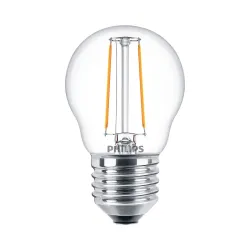 COREPRO LED ŻARÓWKA LED KULKA FILAMENT 2/25W E27 230V PRZEZROCZYSTA SZKŁO 827 WW 2700K 250LM P45