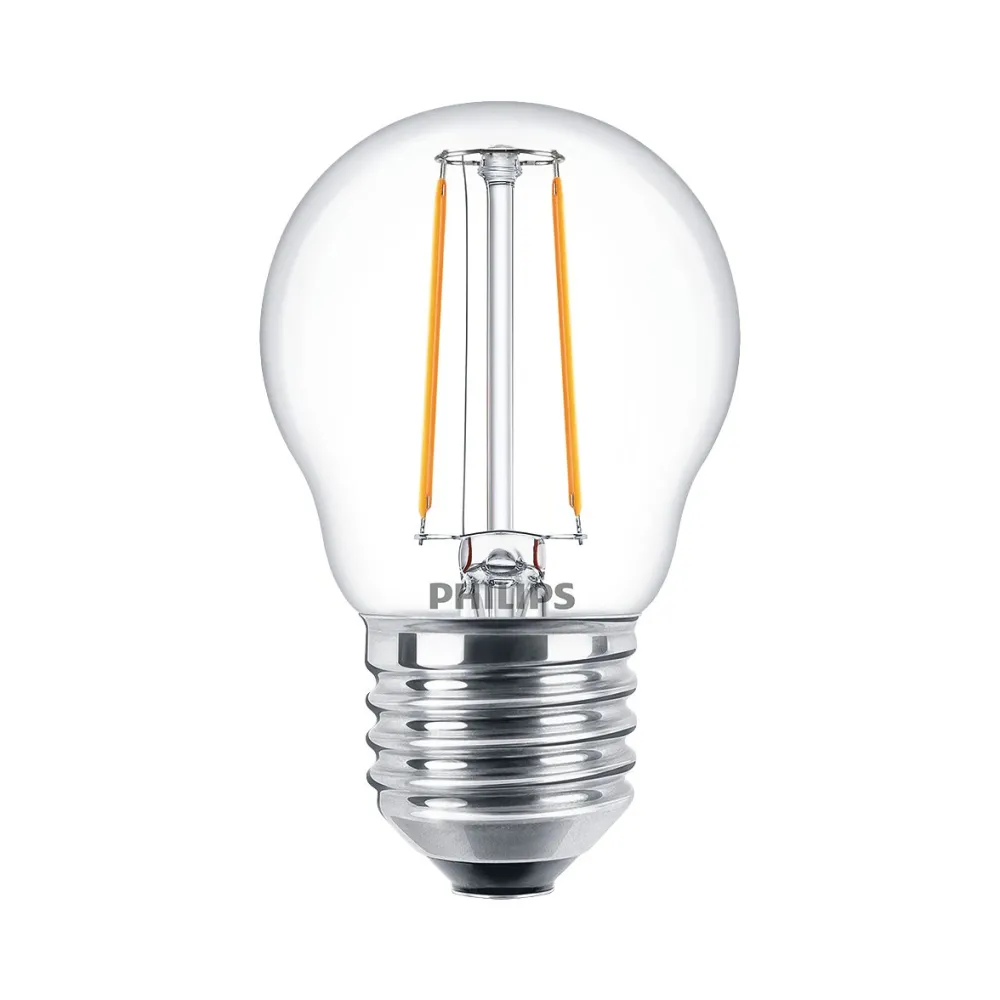 COREPRO LED ŻARÓWKA LED KULKA FILAMENT 2/25W E27 230V PRZEZROCZYSTA SZKŁO 827 WW 2700K 250LM P45