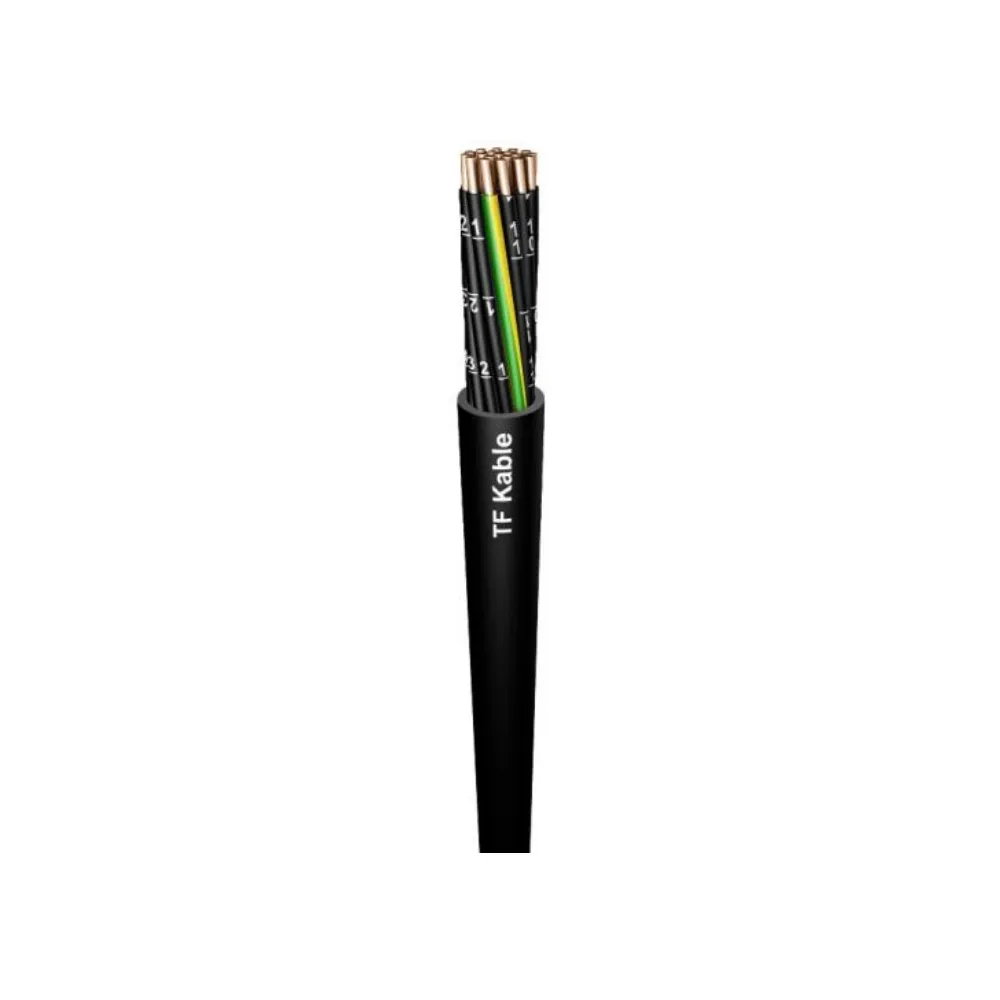 YKSY 61X  1.5 RE ŻO CZARNY KABEL SYGNALIZACYJNY DRUT 0.6/1KV KL.1 ŻYŁY NUMEROWANE