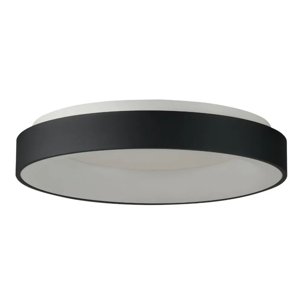 SANTANA TOP 38 CZARNY/ BIAŁY OPRAWA SUFITOWA PLAFON NT LED 30W WW 3000K 1800LM IP20 ALUMINIUM/ PVC