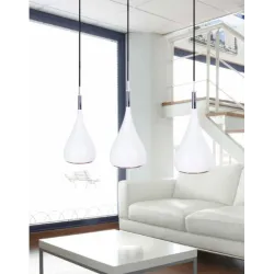 SPELL BIAŁY OPRAWA WISZĄCA 1X E27/ 60W IP20 ALUMINIUM