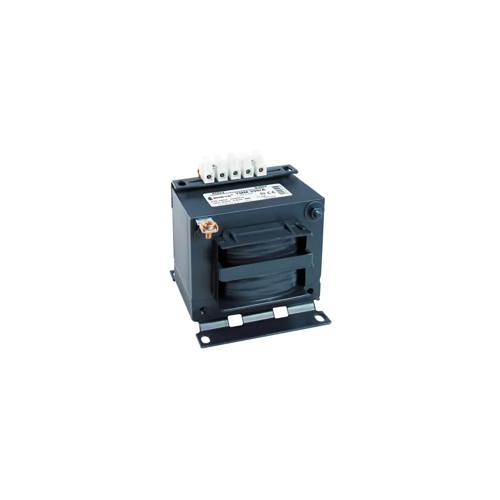 TMM 200 TRANSFORMATOR BEZPIECZEŃSTWA 1F 200VA 230V AC/ 12V AC IP00 KARKAS DWUKOMOROWY KSZTAŁTKOWY
