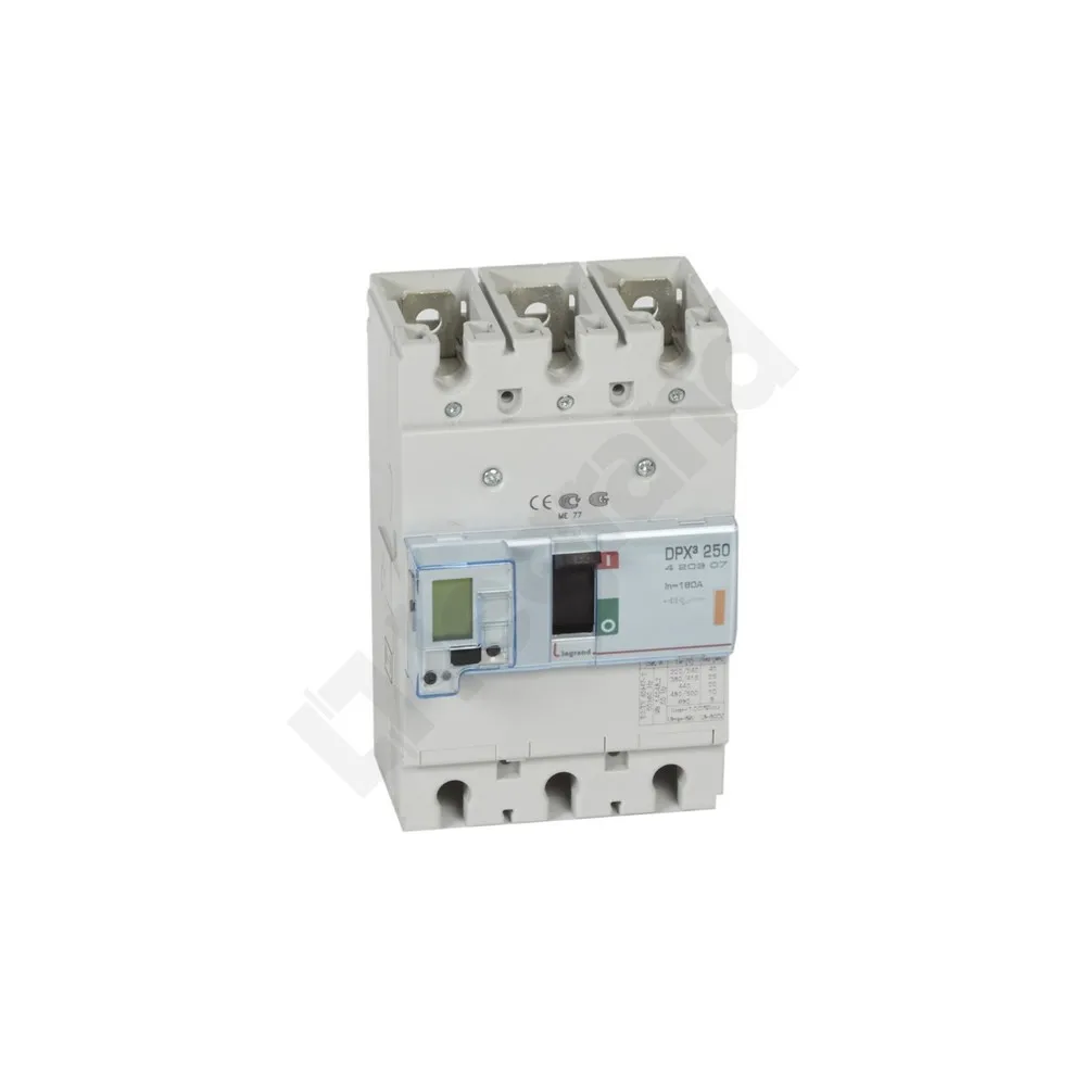 DPX3 250 WYŁĄCZNIK MOCY 160A 3P 25KA 400V AC ZACISKI ŚRUBOWE WYZWALACZ ELEKTRONICZNY