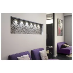 DEKLED SZARY OPRAWA SUFITOWA PT LED 1W 3000K 60LM IP20 ALUMINIUM/ TWORZYWO/ PC