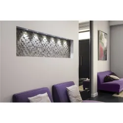DEKLED SZARY OPRAWA SUFITOWA PT LED 1W 3000K 60LM IP20 ALUMINIUM/ TWORZYWO/ PC