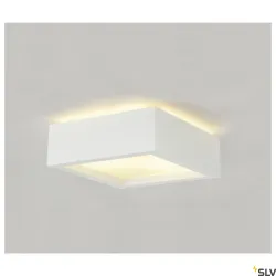PLASTRA BIAŁY/ PRZEZROCZYSTY OPRAWA SUFITOWA NT 1X E27/ 25W IP20 GIPS/ SZKŁO