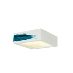 PLASTRA BIAŁY/ PRZEZROCZYSTY OPRAWA SUFITOWA NT 1X E27/ 25W IP20 GIPS/ SZKŁO