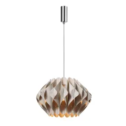 RUBEN BEŻOWY OPRAWA WISZĄCA 1X E27/ 60W IP20 ALUMINIUM/ TKANINA