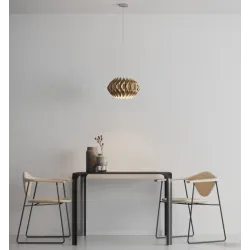 RUBEN BEŻOWY OPRAWA WISZĄCA 1X E27/ 60W IP20 ALUMINIUM/ TKANINA