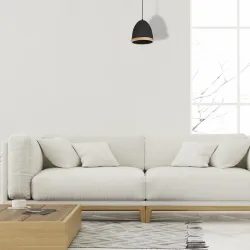 STUDIO CZARNY OPRAWA WISZĄCA 1X E27/ 60W IP20 METAL/ DREWNO