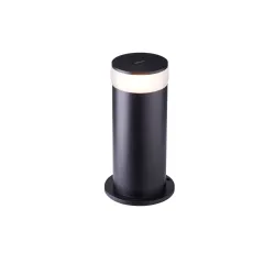 BCP310 CZARNY SŁUPEK OŚWIETLENIOWY LED 15W WW 3000K 760LM IP65 IK06 LED760 CYL ALUMINIUM