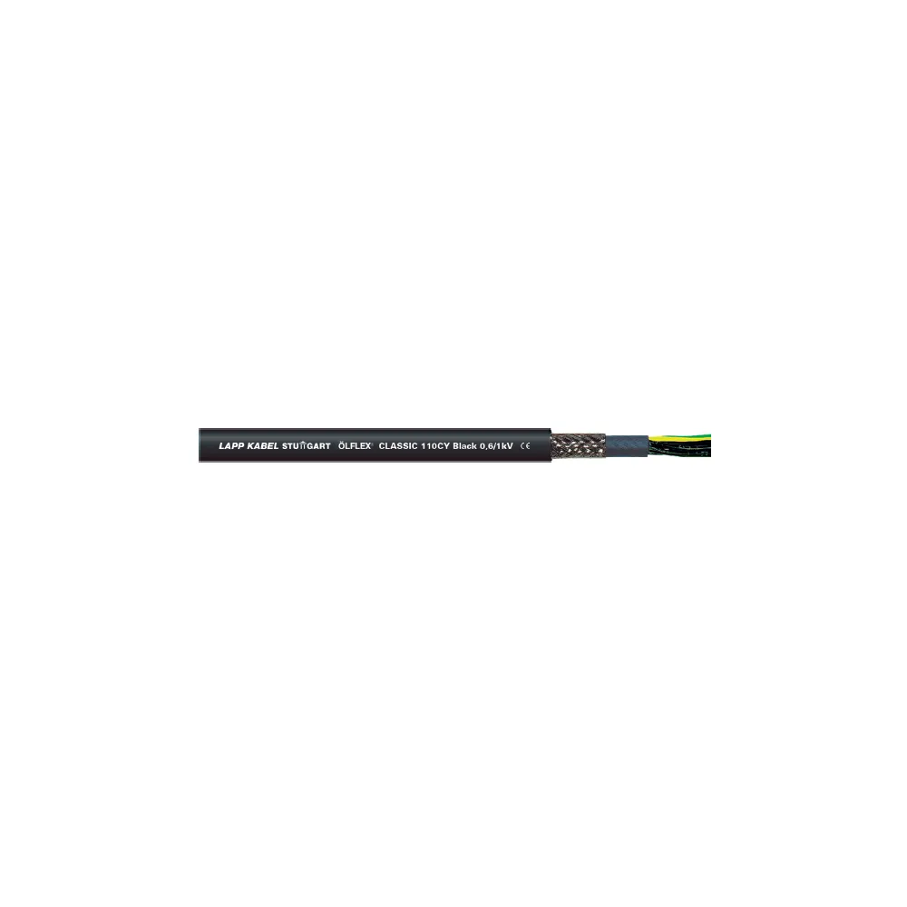 OLFLEX CLASSIC 110 CY BLACK  5G  1.0 ŻO CZARNY KABEL STEROWNICZY LINKA 0.6/1KV BĘBEN KL.5 EKRAN NUM