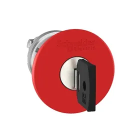 Schneider Electric Harmony XB4 Napęd przycisku zatrzymania awaryjnego Ø40 z kluczem 421E czerwony metalowy, ZB4BS94412