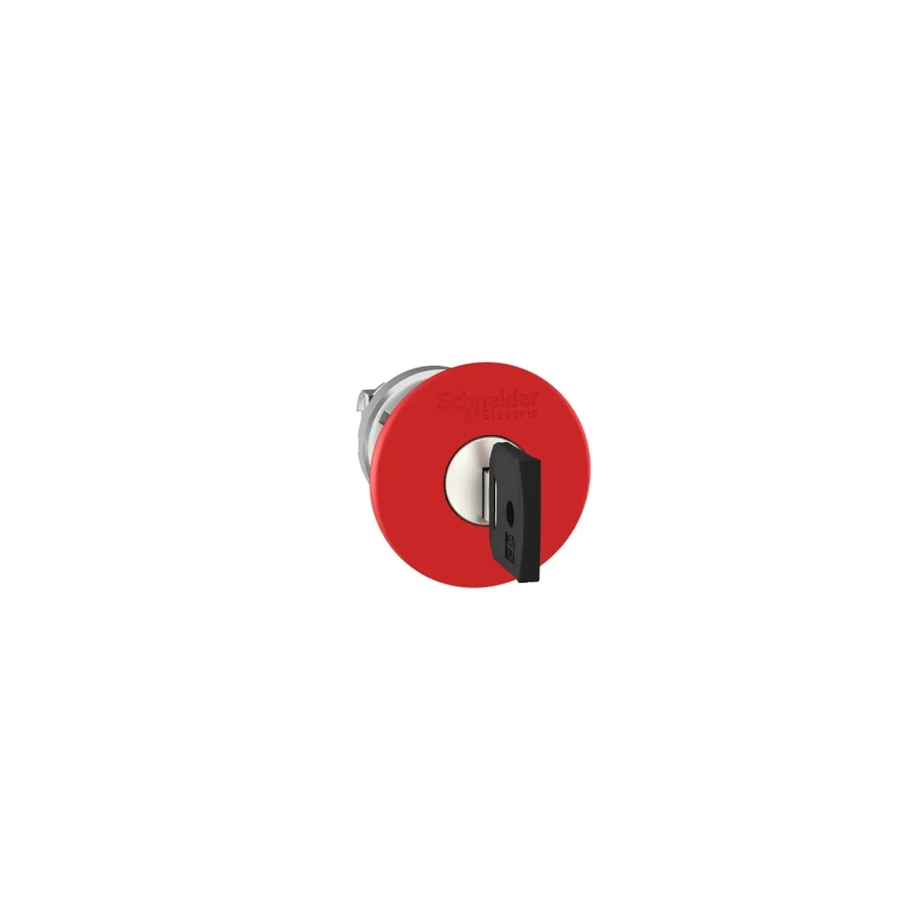 Schneider Electric Harmony XB4 Napęd przycisku zatrzymania awaryjnego Ø40 z kluczem 421E czerwony metalowy, ZB4BS94412