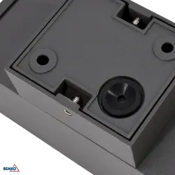 VALIT GRAFITOWY OPRAWA ŚCIENNA KINKIET 2X GU10/ 50W  IP65 IK08 100ST ALUMINIUM