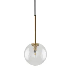 NILOS CZARNY ZŁOTY TRANSPARENTNY OPRAWA WISZĄCA 1 G9 LED/ 8W METAL TWORZYWO SZKŁO