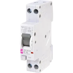 KZS-1M-UNI B 16A/ 30MA/A WYŁĄCZNIK RÓŻNICONADPRĄDOWY B 16A 1P+N 1M 10MA A 6KA