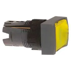 Schneider Electric Harmony XB6 Przycisk płaski żółty samopowrotny LED plastikowy prostokątny, ZB6DW5