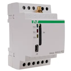 SIMPLY MAX P02 PRZEKAŹNIK ZDALNEGO STEROWANIA GSM CLIP 2 WYJŚCIA 2 WEJŚCIA STEROWANIE BRAMĄ
