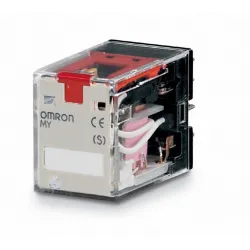 MY2IN 24VAC (S) RELAY, PLUG-IN, 8-PIN, DPDT, 10 A, MECH LED INDICATORS, TEST BUTTON, LABEL FACILIT