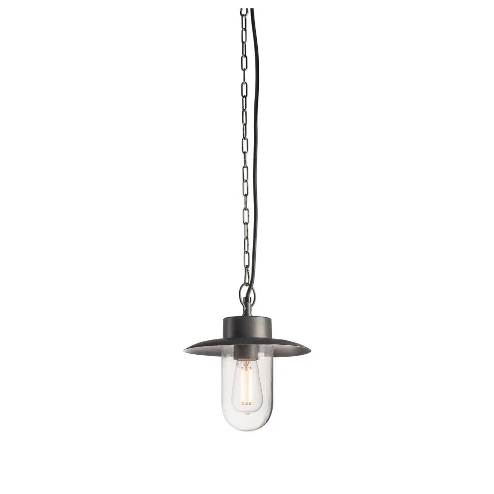 MOLAT ANTRACYT OPRAWA WISZĄCA Z E27 60 IP 44 ALUMINIUM SZKŁO