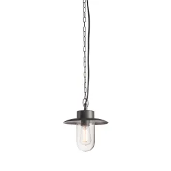 MOLAT ANTRACYT OPRAWA WISZĄCA Z E27 60 IP 44 ALUMINIUM SZKŁO
